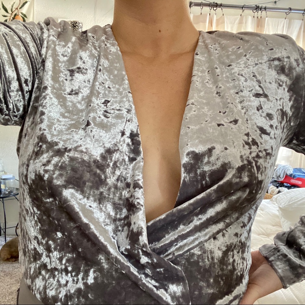 Crushed Velvet Bodysuit